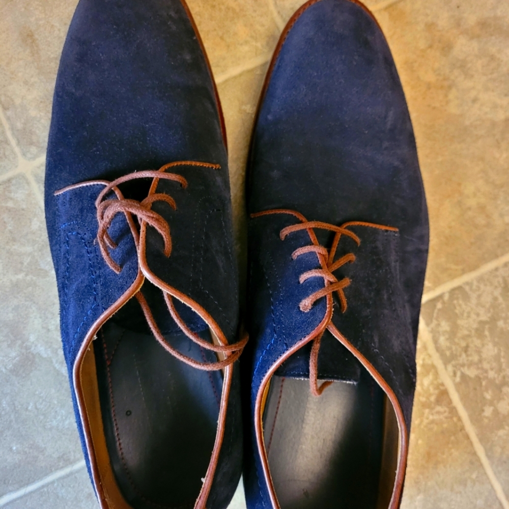 Johnston And Murphy Blue Suede